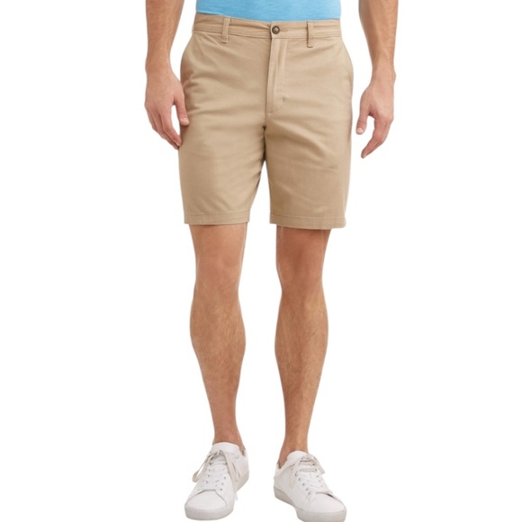 ROBERT GRAHAM Men’s Khaki Flat Front Shorts - Picture 1 of 15